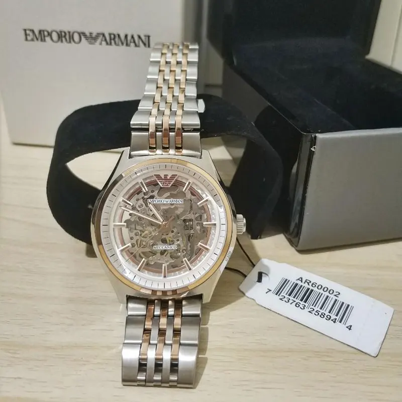 Emporio Armani Meccanico Two-tone Stainless Steel Men's Watch- AR60002